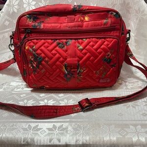 Lug Carousel XL Crossbody Bag Bouquet Red
